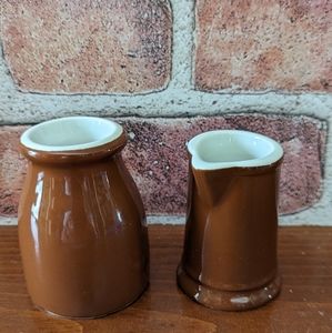 Vintage Hall China individual creamers set of 2